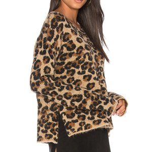 Central Park West Montana Avenue Leopard Sweater